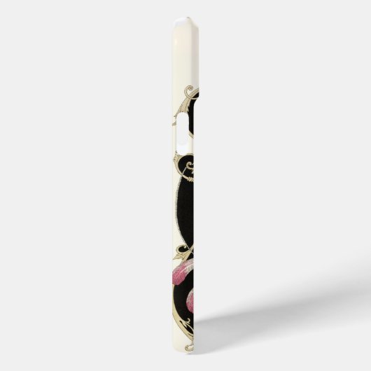 ART DECO BEAUTY MODE PINK GEMSTONE MONOGRAM Case-Mate iPhone CASE (Achterkant / Rechts)