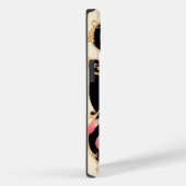 ART DECO BEAUTY MODE RED RUBY GEMSTONE MONOGRAM Case-Mate iPhone CASE (Achterkant / Rechts)