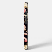 ART DECO BEAUTY MODE RED RUBY GEMSTONE MONOGRAM Case-Mate iPhone CASE (Achterkant / Links)