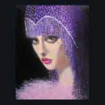 ART DECO BEAUTY POSTER<br><div class="desc">Origineel acrylschilderij op canvas, door Dian... ... Een mooie fantasiedame uit het kunstdeco-tijdperk, een tijd waarin vrouwen extreem vrouwelijk waren en mode elegant was als architectuur. Een korte periode die onthouden moet worden. Dit schilderij past prachtig in het decor van vandaag en ziet er prachtig uit waar je het ook...</div>
