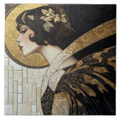 Art Deco Beauty Tegeltje (Voorkant)