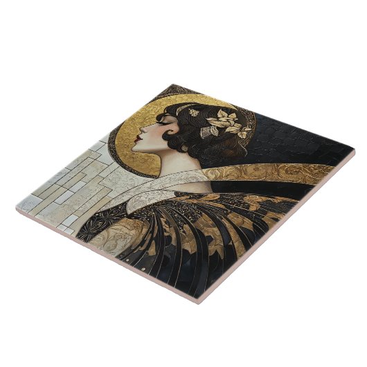 Art Deco Beauty Tegeltje (Zijkant)