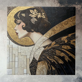Art Deco Beauty Tegeltje