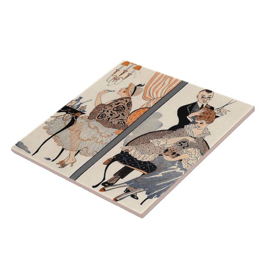 Art Deco Beauty Tegeltje (Zijkant)