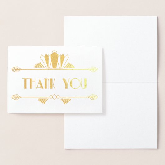 Art Deco bedankkaarten Folie Kaarten (Display)