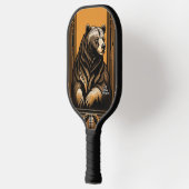 Art Deco Beer Gepersonaliseerde Pickleball Paddle (Links)