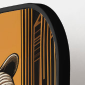 Art Deco Beer Gepersonaliseerde Pickleball Paddle (Links Detail)