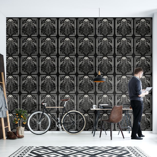 Art Deco Behang (Woonkamer)