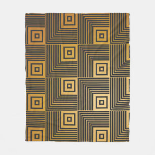 Art Deco behangpatroon Fleece Deken