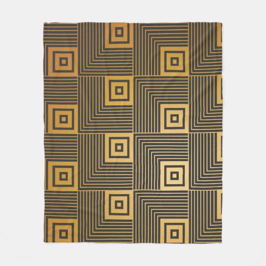 Art Deco behangpatroon Fleece Deken (Voorkant)