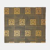 Art Deco behangpatroon Fleece Deken (Voorkant (Horizontaal))