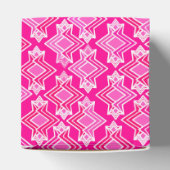 Art Deco Behangpatroon, Fuchsia Roze Bedankdoosjes (Bovenkant)