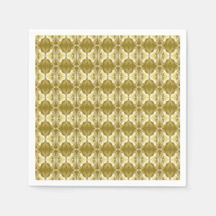 Art Deco behangpatroon - goud en wit Servet