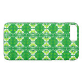 Art Deco-behangpatroon - groen en wit Case-Mate iPhone Case (Achterkant (Horizontaal))