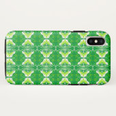 Art Deco-behangpatroon - groen en wit Case-Mate iPhone Case (Achterkant (horizontaal))