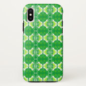 Art Deco-behangpatroon - groen en wit Case-Mate iPhone Case (Achterkant)