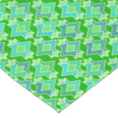 Art Deco behangpatroon, jade groen Tafelkleed (Gekanteld)