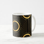 Art Deco behangpatroon Koffiemok (Voorkant rechts)