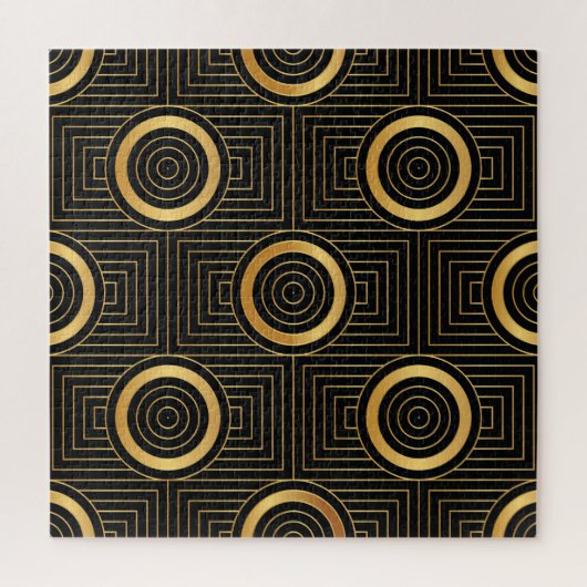  Art Deco behangpatroon Legpuzzel (Verticaal)