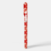 Art Deco behangpatroon - rood en wit Case-Mate iPhone Case (Achterkant / Links)
