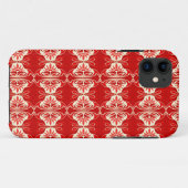 Art Deco-behangpatroon - rood en wit Case-Mate iPhone Case (Achterkant (horizontaal))