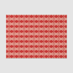Art Deco-behangpatroon - rood en wit Tissuepapier
