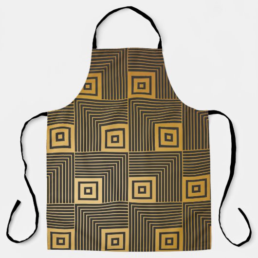 Art Deco behangpatroon Schort (Voorkant)