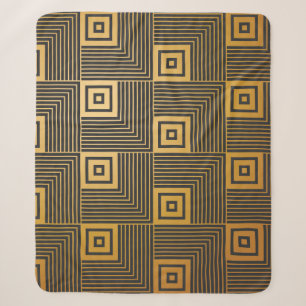 Art Deco behangpatroon Sherpa Deken