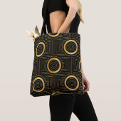 Art Deco behangpatroon Tote Bag (Dichtbij)