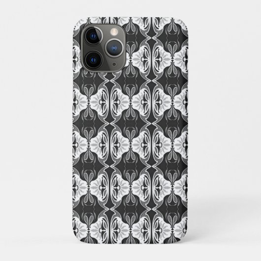 Art Deco behangpatroon - zwart en wit Case-Mate iPhone Case (Achterkant)