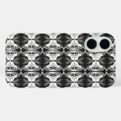 Art Deco-behangpatroon - zwart-wit Case-Mate iPhone Case (Achterkant (horizontaal))