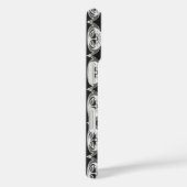Art Deco-behangpatroon - zwart-wit Case-Mate iPhone Case (Achterkant / Rechts)