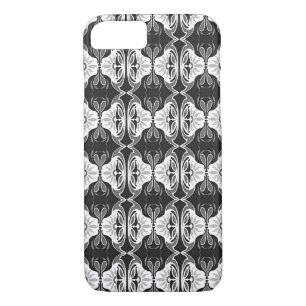 Art Deco-behangpatroon - zwart-wit Case-Mate iPhone Case