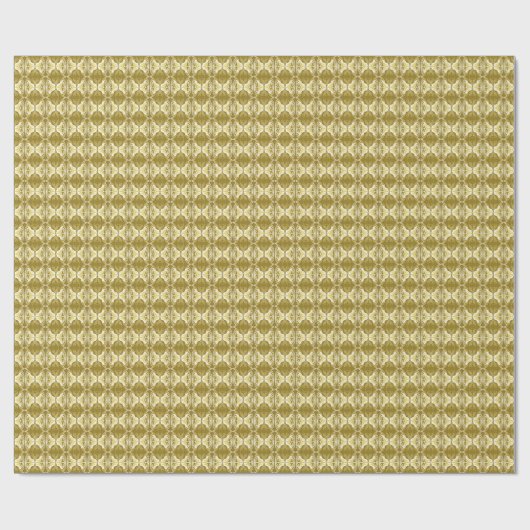 Art Deco-behangselpatroon - goud en wit Cadeaupapier (Vlak)