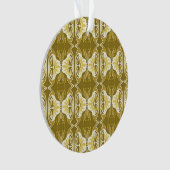 Art Deco-behangselpatroon - goud en wit Ornament (voorkant)