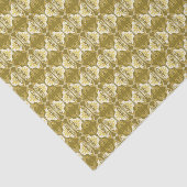 Art Deco-behangselpatroon - goud en wit Tissuepapier (Detail)