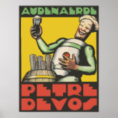 Art Deco Belgisch bier en Poster (Voorkant)