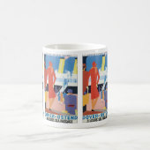 Art Deco Belgium Ferry Poster Koffiemok (Center)