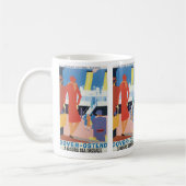 Art Deco Belgium Ferry Poster Koffiemok (Links)