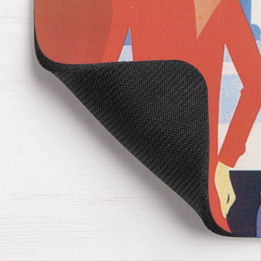 Art Deco Belgium Ferry Poster Muismat (Hoek)