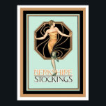 Art Deco Berkshire Stockings en Poster 12 x 16<br><div class="desc">Fantastic Art Deco, Berkshire Stockings, Advertisement. Maatregelen van de poster 12 x 16</div>