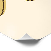 Art Deco Bi-planes - geel geen tekst. Perfect Poster (Hoek)