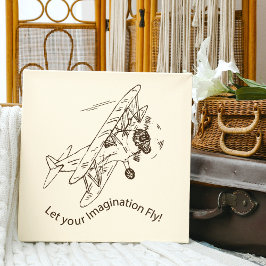 Art Deco Bi-planes - laat je verbeelding vliegen. Canvas Afdruk