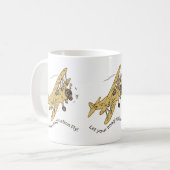 Art Deco Bi-planes - laat je verbeelding vliegen. Koffiemok (Voorkant links)