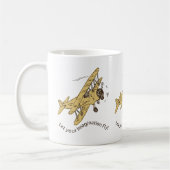 Art Deco Bi-planes - laat je verbeelding vliegen. Koffiemok (Links)