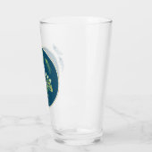 Art Deco Bier Glazen Pint Trouwen (Links)