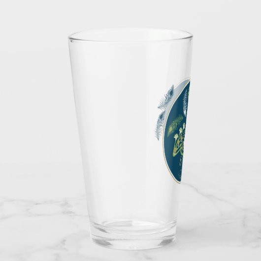 Art Deco Bier Glazen Pint Trouwen (Rechts)