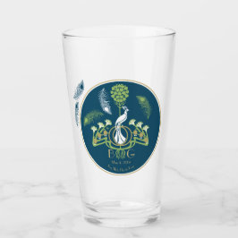 Art Deco Bier Glazen Pint Trouwen
