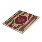 Art Deco Bijbelvers Tegeltje (Zijkant)