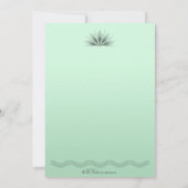 Art Deco Birthday Invitation - Gatsby Style Mint Kaart (Achterkant)